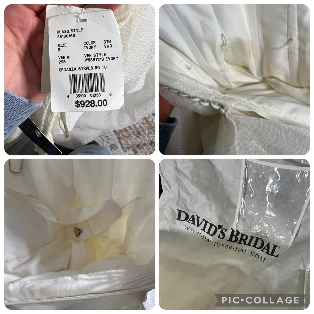Vera Wang organza sweetheart tulle wedding dress - Picture 16 of 16